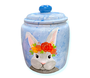 Huntsville Watercolor Bunny Jar