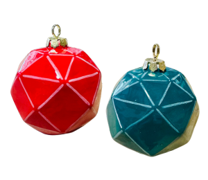 Huntsville Jewel Toned Faceted Ornament