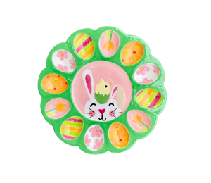 Huntsville Easter Sherbet Egg Plate